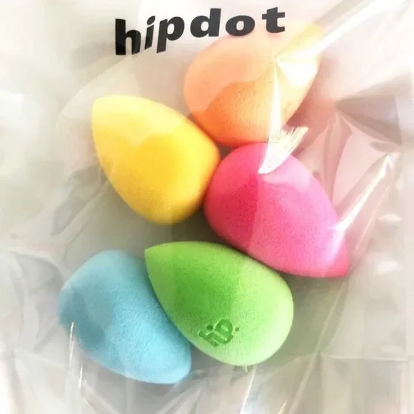 NIB HipDot 5-pc Mini Makeup Sponge Set - Picture 4 of 4